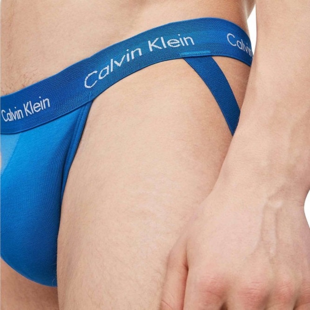 Calvin Klein Pride Collection cotton jockstrap Blue sz Medium